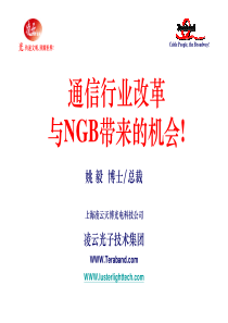 有线网络形式和NGB带来的事业机会