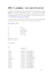 ANSI+C+grammar