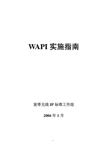 WAPI+实施指南