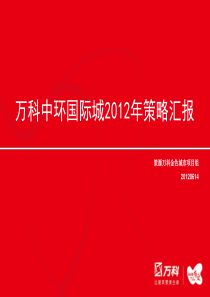 策源上海万科中环国际城XXXX年策略汇报59P