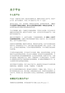 关于开放API平台的思考