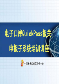 QP报关申报子系统(有声教材)