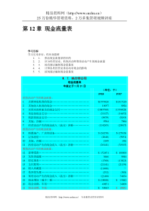 12财务会计--现金流量表