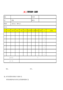 费用报销单(XXX4月)--模板新