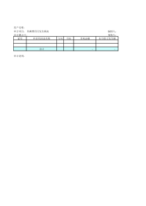 【财务表格】待摊费用月发生额表