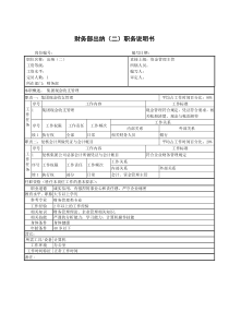 某集团出纳职务说明书2