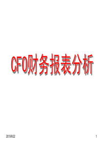 CFO财务报表分析pptCFO财务报表分析