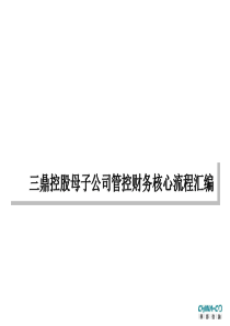 三鼎控股母子公司管控财务核心流程汇编