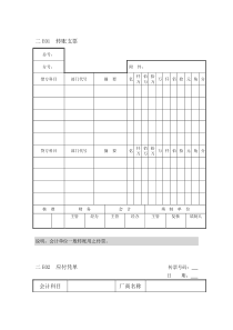 会计、财务管理-会计凭证纵表格