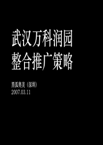 黑弧奥美_万科_武汉万科润园整合推广策略_148PPT