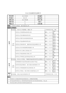 分公司出纳岗位说明书