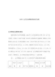 06年1-8月辽吉黑纺织业运行分析(1)