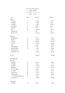 中石化XXXX财务报表