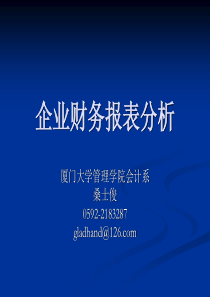 企业财务报表分析(1)