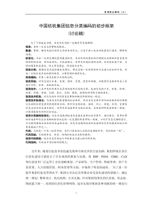 中国纺织集团信息分类与编码初步框架(1)