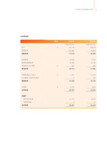 合并财务报表摘要及附注