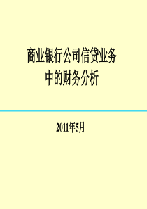 商业银行公司信贷中的财务分析()