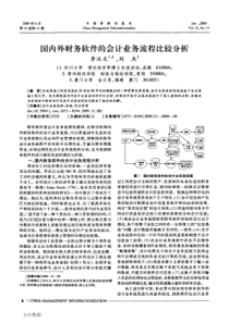 国内外财务软件的会计业务流程比较分析