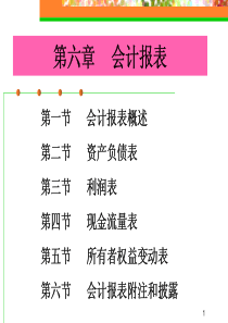 第六章 会计报表