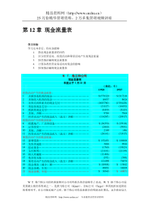 财务会计课程-第十二章现金流量表