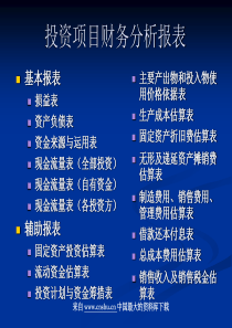 投资项目财务分析报表(ppt 62)