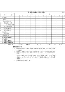 财务现金流量表(甲方投资)