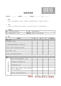 服装品牌督导出差巡店表