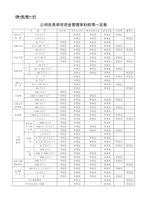 财务表格(1)