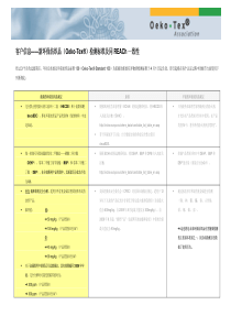 客户信息——新环保纺织品（Oeko-Tex