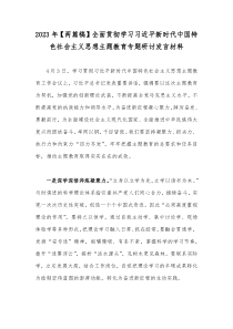 2023年【两篇稿】全面贯彻学习习近平新时代中国特色社会主义思想主题教育专题研讨发言材料