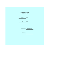 附件3、项目公司财务部及负责人绩效考评表格