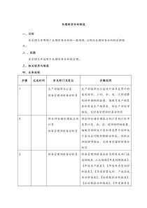 长期财务分析制度