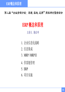 ERP概念与原理