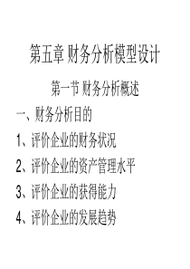 第五章 财务分析模型