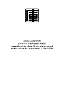 综合财务报表(按应计制编制)