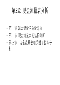 财务分析B现金流量表分析