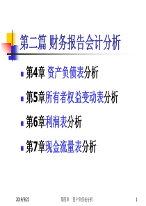 财务分析ch4资产负债表分析