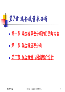 财务分析ch7现金流量表分析