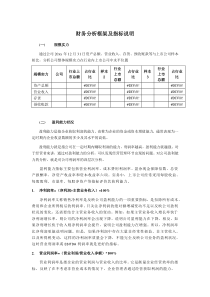 财务分析框架及指标说明