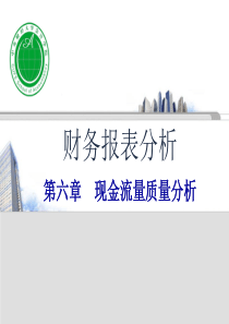 财务报表分析第六章现金流量质量分析