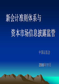 b0会计准则体系与资本市场信息披露监管