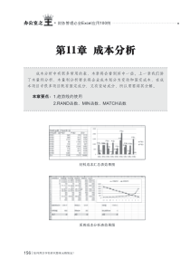 财务管理必会excel之成本分析