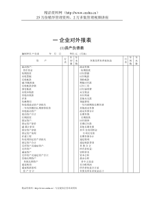 财务管理表格-企业对外报表