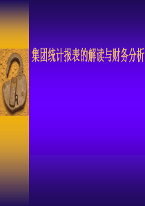 集团统计报表的解读与财务分析(ppt48)