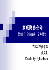 高级财务会计第1部分企业合并与合并报表