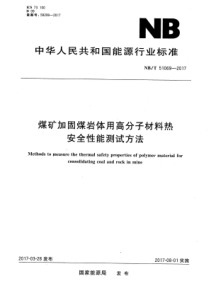 NBT 51069-2017 煤矿加固煤岩体用高分子材料热安全性能测试方法 