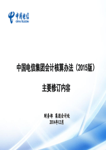 XXXX版会计核算办法修订主要内容1118