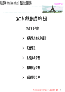 [财务会计]系统管理的详细设计--账套管理（PPT263页）