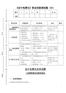 《会计电算化》职业技能测试题(02)