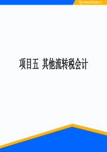 五其他流转税会计税务会计实务课件